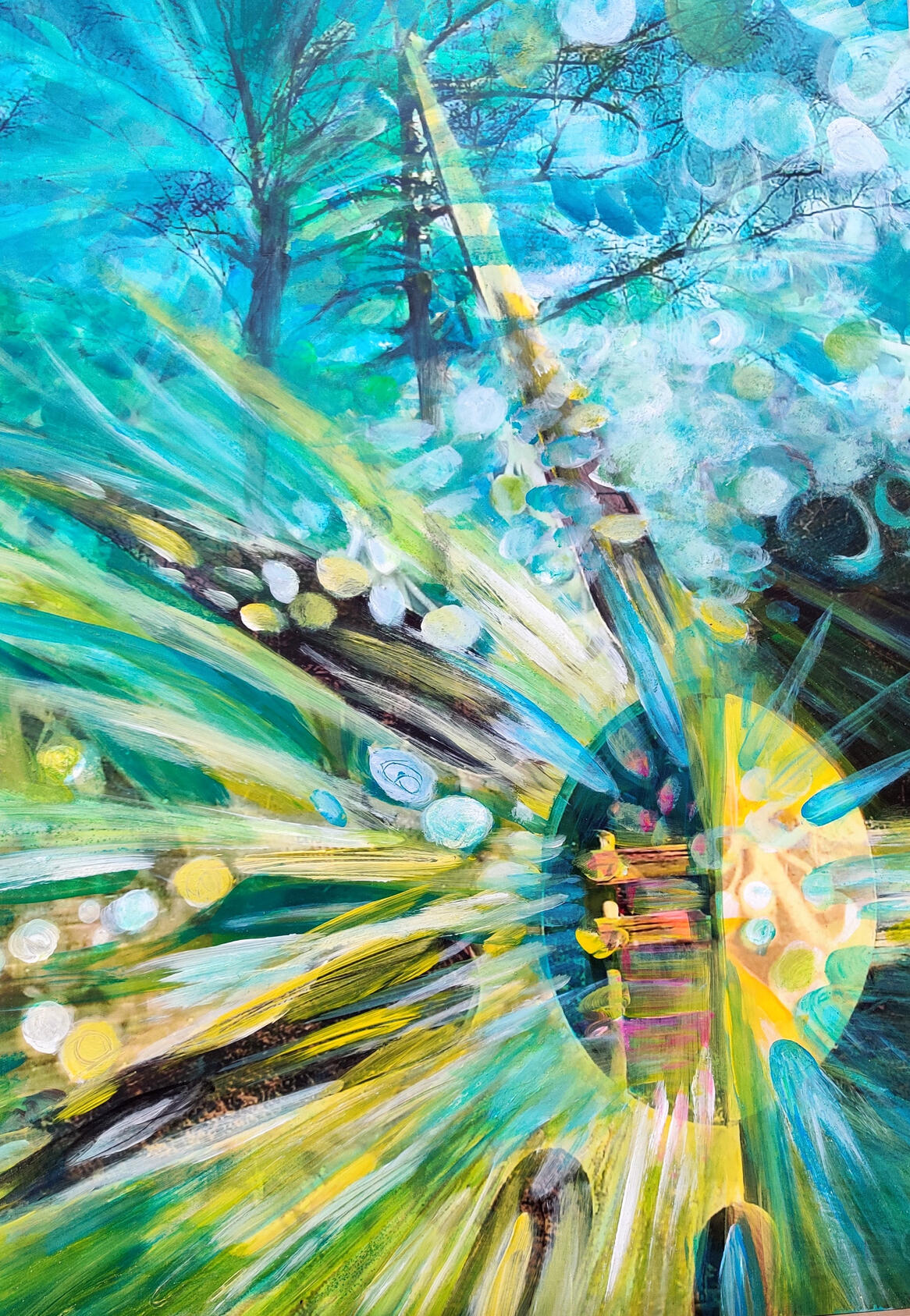 Sonne im Park, 50x70cm